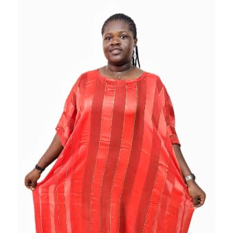 Red Stripe Stoned Boubou