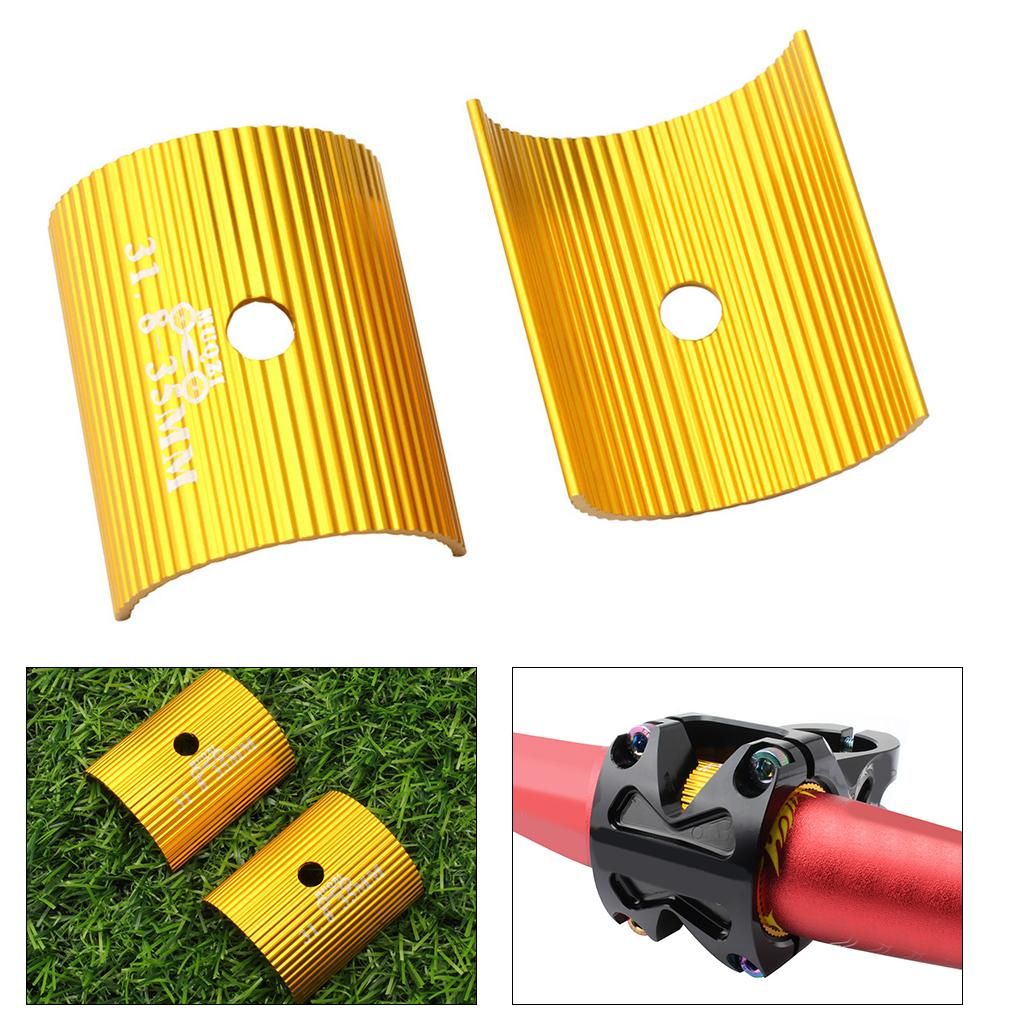 2X Bike Stem Adapter Size Handlebar Shim Size Reducer Gold
