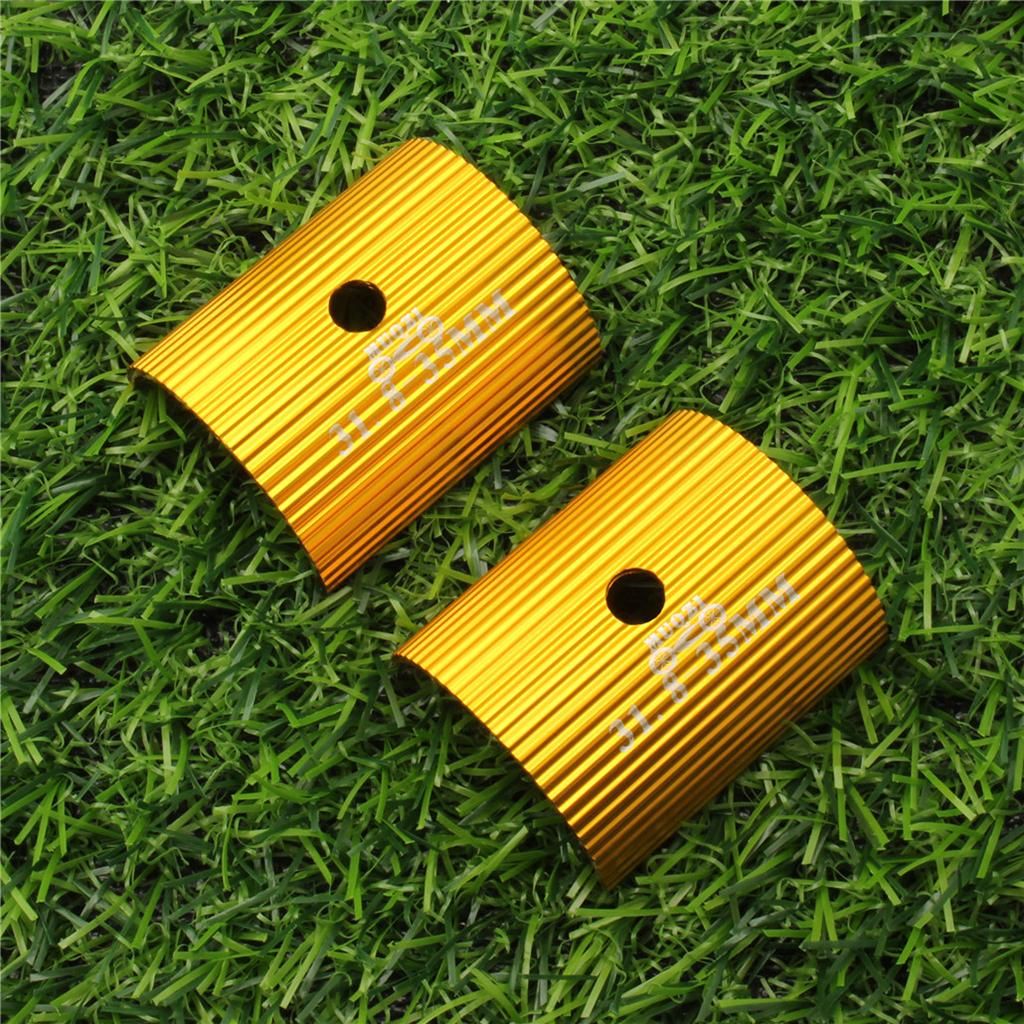 2X Bike Stem Adapter Size Handlebar Shim Size Reducer Gold