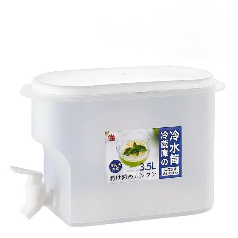 With Faucet Water Jugs Container3500Ml Kitchen Drinkware Heat Resistant Kettle Tea Pot Lemon Fruit Teapot Large Capacity Kettle