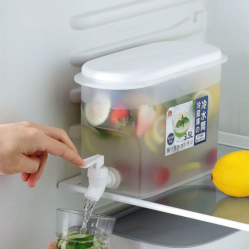With Faucet Water Jugs Container3500Ml Kitchen Drinkware Heat Resistant Kettle Tea Pot Lemon Fruit Teapot Large Capacity Kettle