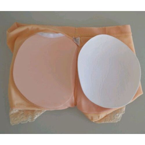 (black)HOT Padded Bum Comfortable Lace Patchwork Fashion Hollow Out Pants Enhancer Shaper  Lifter Booty Boyshorts Underwear DOU
