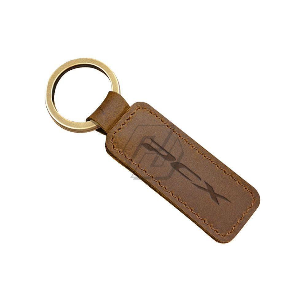 For Honda PCX 125 150 Cowhide Scooter Keychain Key Ring