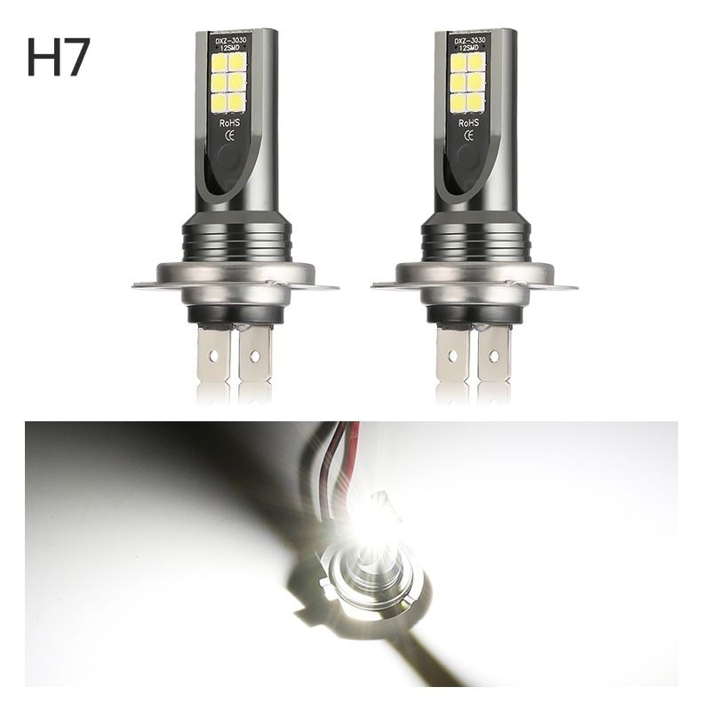 H7 110W LED Car Headlight Car Front Bulb Super Bright White Beam 6000K 12V Car Modeling Fog Light Kit 1PC H7 Headlight