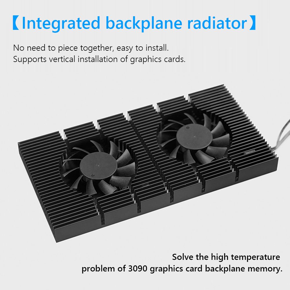 GPU Backplate Radiator Kit Graphics Card Backplane Memory