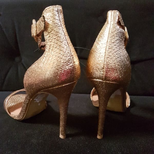 Morgan Heeled Sandals - Rose Gold