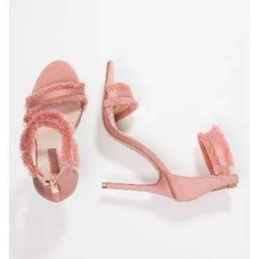 Riley Fringe Sandals - Nude