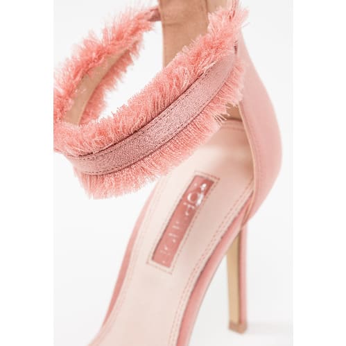 Riley Fringe Sandals - Nude