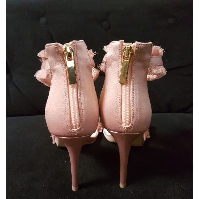 Riley Fringe Sandals - Nude