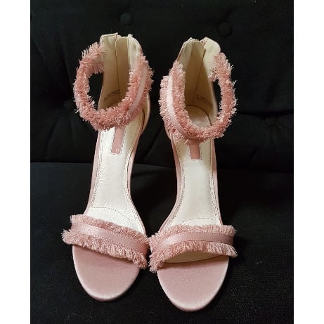 Riley Fringe Sandals - Nude