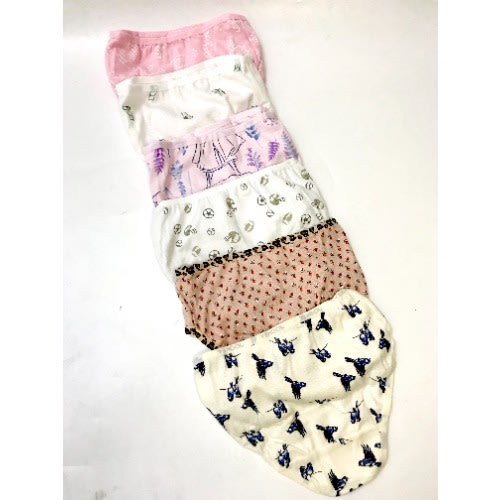 Girls Cotton Underwear - 6pcs