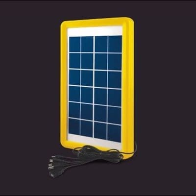 Solar Panel Charger for Phones, Rechargeable Lamps, Radio etc.