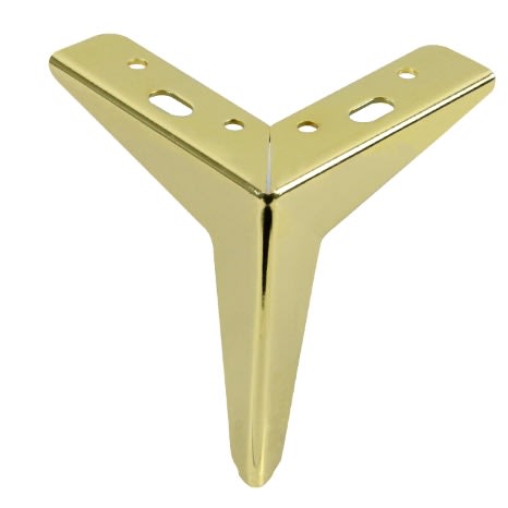 Metal Sofa Replacement Legs -  Heavy Duty Triangle - 6inch - Golden