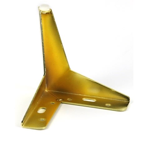Metal Sofa Replacement Legs -  Heavy Duty Triangle - 6inch - Golden