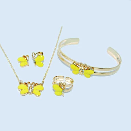 Butterfly Jewelry Set For Girls