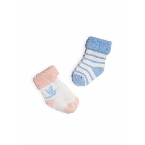 Baby Girl's Dove Socks - Pack of 2