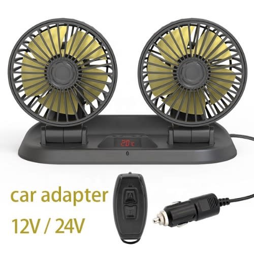 Dashboard Car Fan With Remote Control -12v