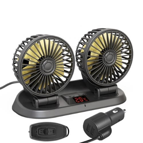 Dashboard Car Fan With Remote Control -12v