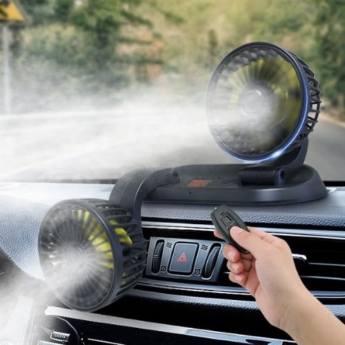 Dashboard Car Fan With Remote Control -12v