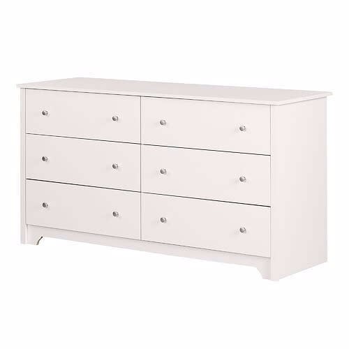 Double Dresser  - Off White - 6 Drawer