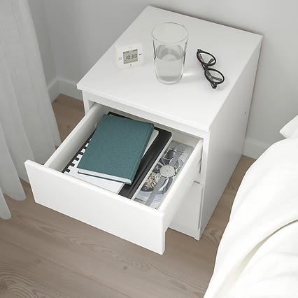 Kullen Chest Of 2 Drawers - White