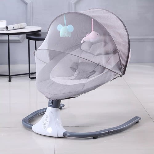 Electric Baby Swing Bouncer - Grey - 6V 1A