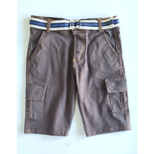 Boys Khaki Combat Short - Brownish Grey
