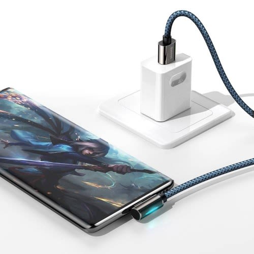 Legend Series Elbow Fast Charging Data Cable Usb-usb Type-c 66w 1m Blue(cacs000403) - Blue
