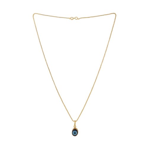 Blue Eye Jewelry Set For Women With Pendant Necklace  Earring And Ring