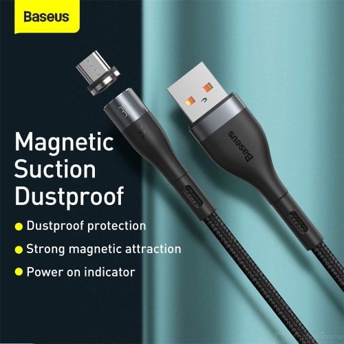 Zinc Magnetic Series Data Cable - Safe Fast Charging Usb to Type-c 3a 1m cable