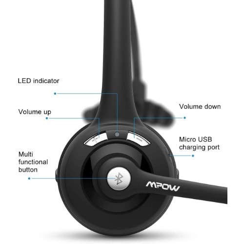 Pro Trucker Bluetooth Headset - Black