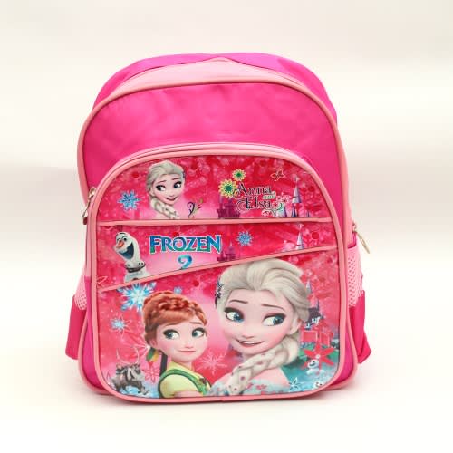 Anna And Elsa Cartoon School Bag For Kids - (26cm*13cm*32cm)