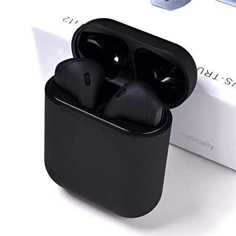 I12 Bluetooth Earbuds - Tws Wireless 5.0 Soft Touch - Black