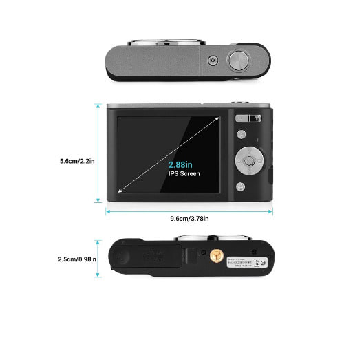 Digital Camera 44mp Video Cam 2.7k 16x Zoom Face Detection