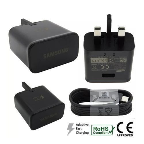 Fast Adaptive Charger  For Samsung Galaxy S8 S9 S10 - Black