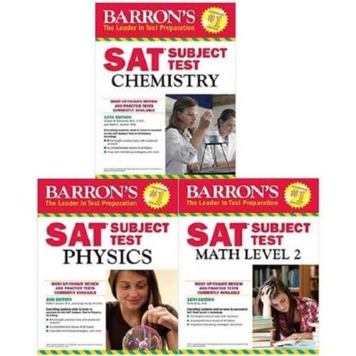 Barron's Sat Subject Test - Chemistry + Physics +math Level 2