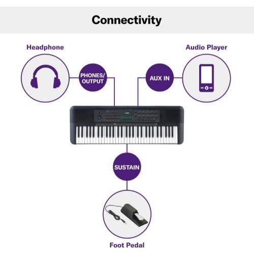 61-key Psr-e273 Keyboard With A Power Adapter
