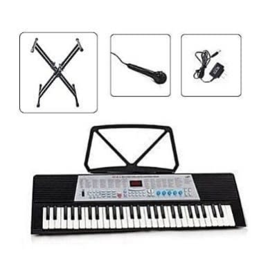 Learners Keyboard - Xy-813 With Adaptor & Microphone - 54 Keys & Stand