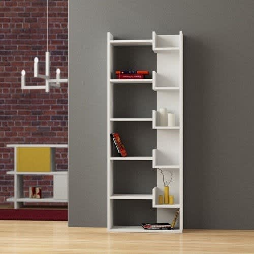 J Best  -kara Bookcase - White