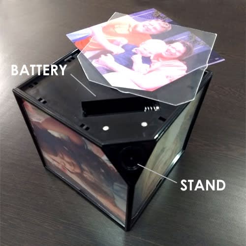 Rotating Cube Personalised Photo Frame