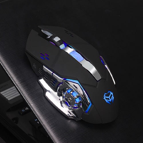 Wireless Rechargeable Gaming Mouse- Black