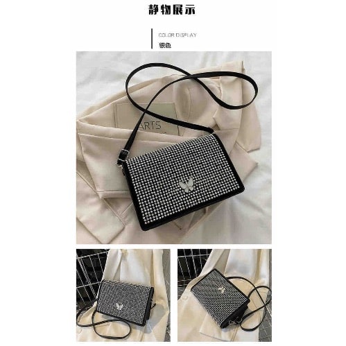 Ladies Fashion Rhinestone Handbag