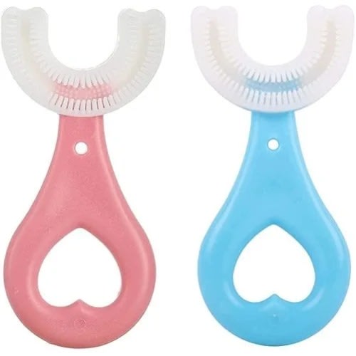 U Shaped Training Toothbrush For Kids - 2 Pieces