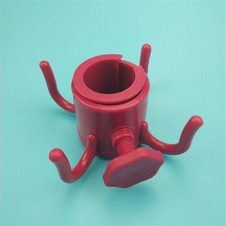 Outdoor Beach Umbrella Hook Nail Four Legs Hooks Garden Umbrella Plastic Four Prongs Hanger(Blue) Beach Umbrella Hook(Red)