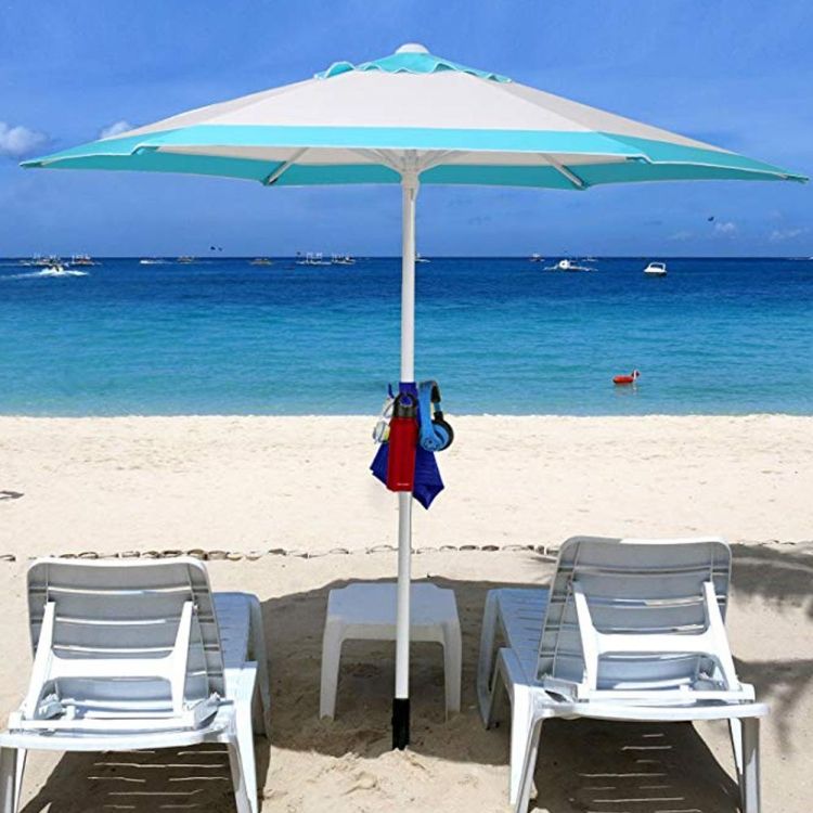 Outdoor Beach Umbrella Hook Nail Four Legs Hooks Garden Umbrella Plastic Four Prongs Hanger(Blue) Beach Umbrella Hook(Red)