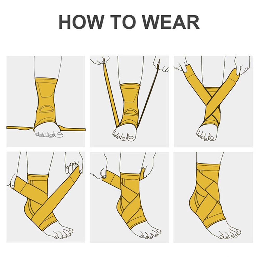 Ankle Brace Sports Bandage Compression Sleeve Straps