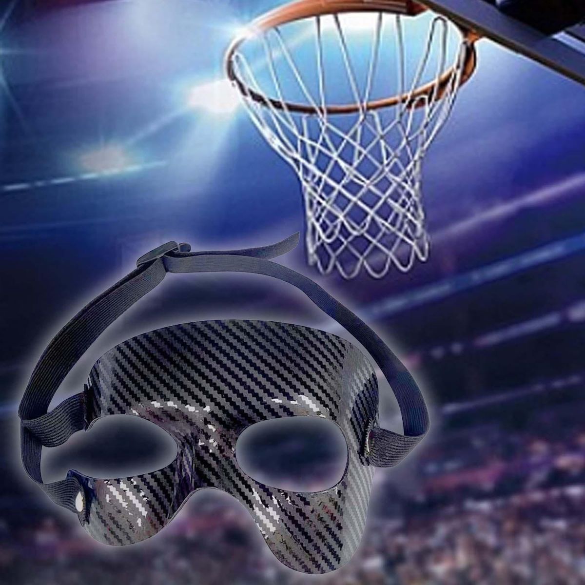 Basketball  Adjustable Elastic Strap Adult Half Face