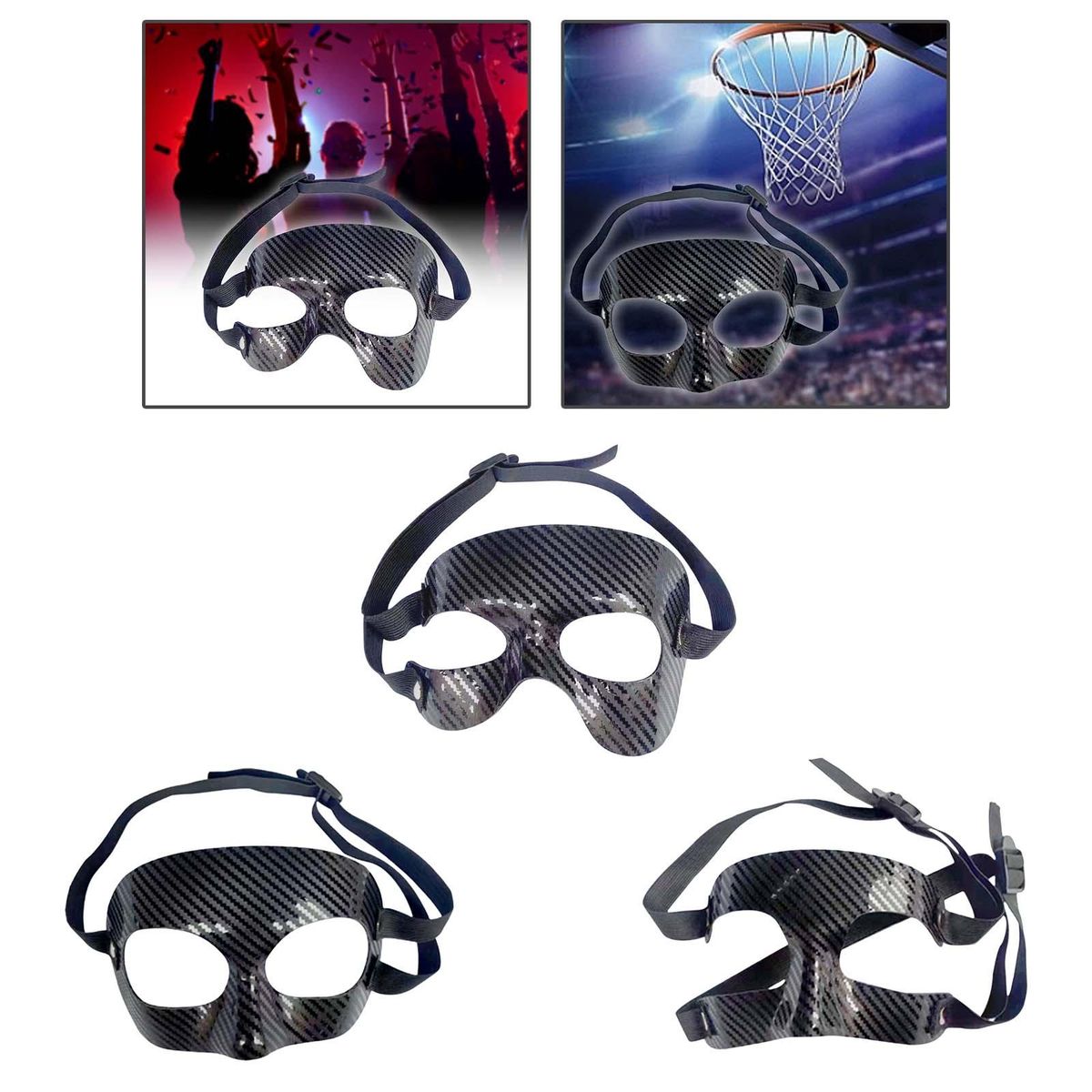Basketball  Adjustable Elastic Strap Adult Half Face