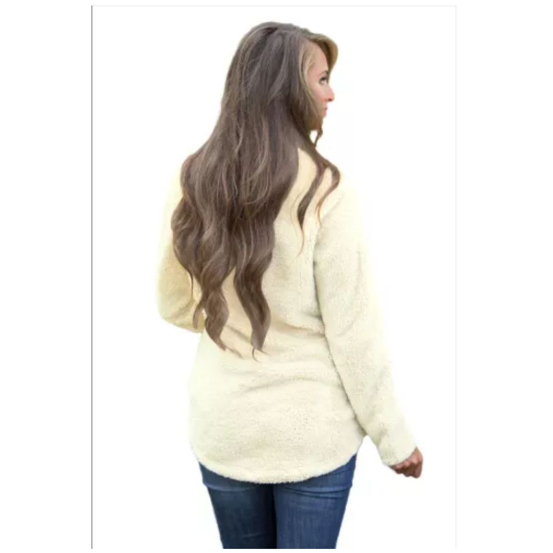 Mfed White Zipped Pullover Fleece Outfit
