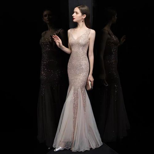 Mermaid Cocktail Dress Long Formal Prom Party Gown